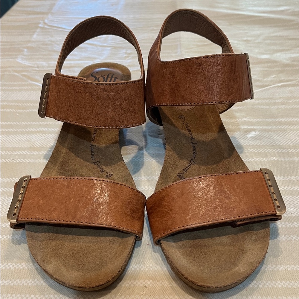 Sofft Verdi II Tan Leather Sandal size 9.5 women’s - Picture 2 of 10
